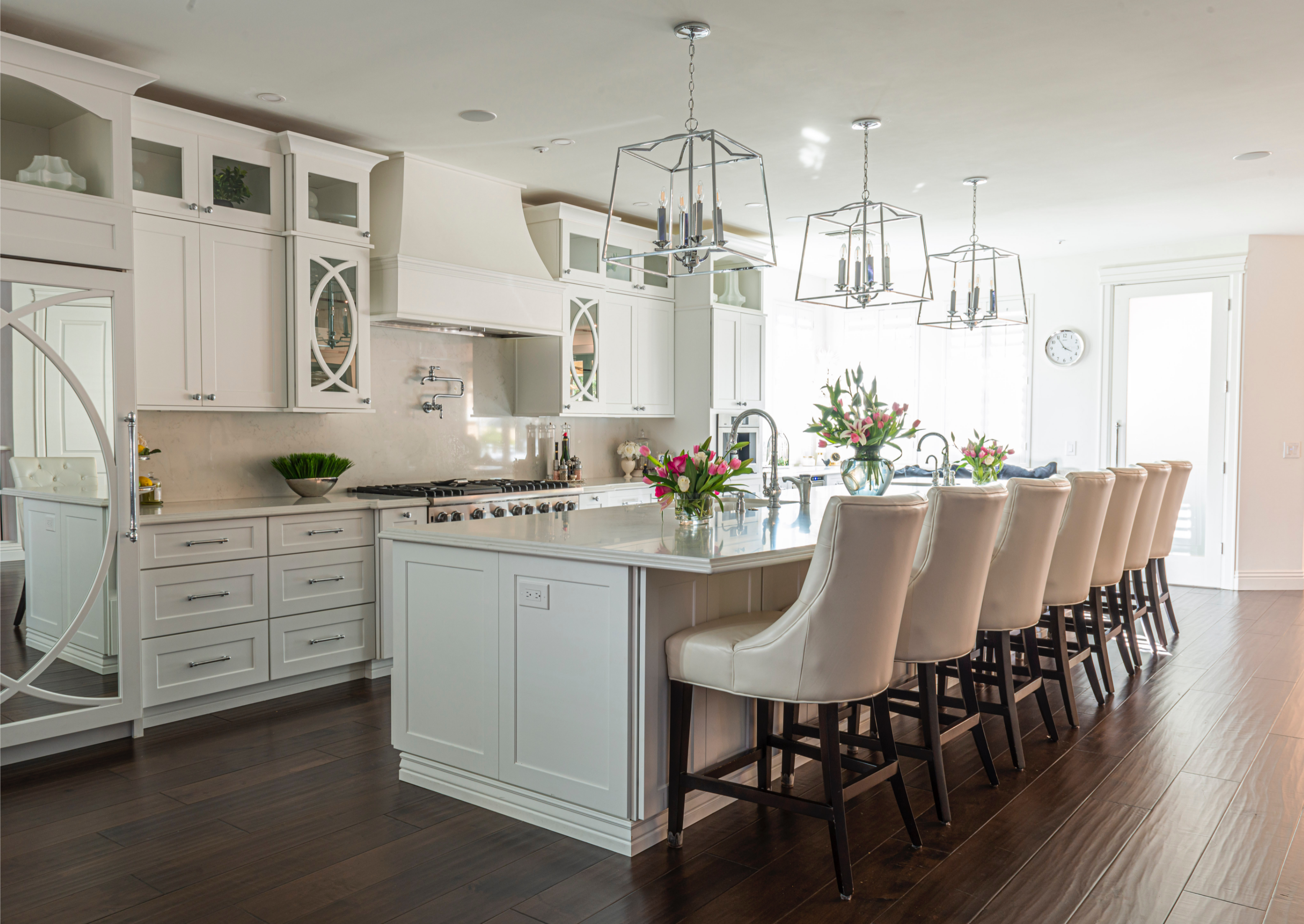 luxury white kitchen renovation